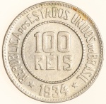 Moeda do Brasil: 100 Réis 1934 - Cuproníquel