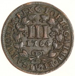 Moeda de Portugal: lll Réis 1764   - Cobre