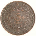 Moeda de Portugal: 5 Réis 1880 - Bronze