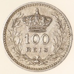 Moeda de Portugal: 100 Réis 1910 - Prata
