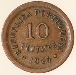Moeda de Portugal: 10 Centavos 1925