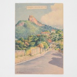 LITO, uma (1) iconográfica policromada, representando O Corcovado, visto da Rua Alice, RJ, baseada na obra de F.RANZINI (Felisberto Ranzini, 1881, Mântua, Itália; 1976, São Paulo, SP; arquiteto, professor, pintor e desenhista;estudou no Liceu de Artes e Ofícios; entre 1921 e 1949 foi professor da Escola Politécnica da Universidade de SãoPaulo; também lecionou no Liceu de Artes e Ofícios e na Escola de Belas Artes de São Paulo), extraída de livro,medindo aproximadamente 23 x 15,5 cm, rasgado na parte inferior, sem moldura, vide foto.