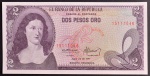 Cédula Estrangeira, COLÔMBIA, Valor 2 Pesos Oro, Data 20/07/1977, Flor de Estampa.