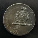 Medalha Comemorativa, Exposição Feira da Avicultura Afonso Ltda - Rio de Janeiro, Casa da Moeda, Prata, Peso 18 g, Diâmetro 30 mm, Muito Bem Conservada.