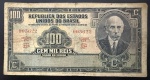 Cédula Brasileira, República, Valor 100 Mil Reis, 17ª Estampa, Período de Circulação 1936/1952, Muito Bem Conservada.