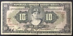 Cédula Brasileira, República, "Caixa de Estabilização", Valor 10 Mil Reis, 1ª Estampa, Período de Circulação 1927/1951, Muito Bem Conservada.