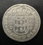 Moeda do Brasil, Colonial, Valor 160 Reis, Ano 1758, Casa da Moeda da Bahia, 2º Tipo - Josephus, Prata, Peso 4,86 g, Muito Bem Conservada.