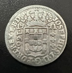 Moeda do Brasil, Colonial, Valor 160 Reis, Ano 1771, Casa da Moeda de Lisboa, 2º Tipo - SUBQ, Prata, Peso 4,44 g, Muito Bem Conservada.