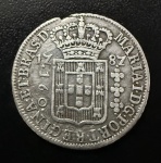 Moeda do Brasil, Colonial, Valor 160 Reis, Ano 1787, Casa da Moeda de Lisboa, 2º Tipo - Coroa Alta, Prata, Peso 4,44 g, Muito Bem Conservada.
