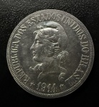 Moeda do Brasil, República, Valor 500 Reis, Ano 1911 (Rara), Prata, Peso 5 g, Soberba.