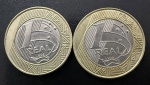 Moedas Brasileiras, Valor 1 Real, Anos 1998 e 1999, Bimetálicas, Soberbas.