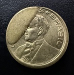 Moeda Brasileira, Erro de Cunhagem - Excesso de Metal, Valor 10 Centavos, Ano 1946, Bronze Alumínio, Soberba.