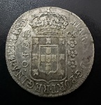 Moeda Brasileira, Colonial, Valor 640 Reis, Ano 1800, Casa da Moeda do Rio de janeiro, Prata, Peso 17,8 g, Soberba.