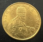 Medalha Comemorativa, VATICANO, Papa João XXIII, Ouro, Peso 7,8 g, Diâmetro 26 mm, Soberba.