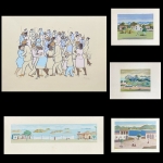 Fulvio Pennacchi (Villa Collemandina, Itália.1905 / São Paulo, Brasil.1992). Serigrafias. Conjunto c