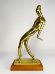 Victor Brecheret (1894-1955). Bailarina. Bronze polido. 32 x 14 cm. Déc. 20. Acompanha certificado d