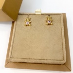 Brinco em Ouro amarelo 18Kt "Ursinho" - Medida:1,0Cm - Peso:2,30Gr