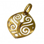 H STERN - Pendente em Ouro Amarelo 18Kt -  Folha - Peso:5,10Gr