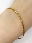 Pulseira em Ouro Amarelo 18Kt "Escrava" - Peso:6,20Gr - Medida:6,0 CM de Diâmetro