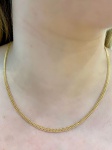Delicado colar em Malha Italiana medindo 40,0Cm de comprimento - Peso:2,80Gr
