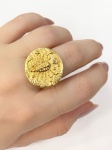 ANIMALE ORO - Lindo Anel em Ouro amarelo 18Kt  com desenho de Escorpião  - Assinado - Medida:16 - Peso:14,10GR