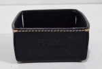 H. STERN - ORGANIZADOR DE MESA EM COURO. NUNCA USADO. MEDINDO 4 X 8 X 9 CM