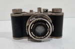 Câmera fotográfica alemã de coleção com obturador vintage Gauthier G.m.b.H. Calmbach Prontor II com lente Schneider-Kreuznach Xenar. . Não testada.  Acompanha a case