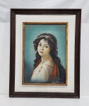 MENDEL - QUADRO ÓLEO SOBRE TELA " MULHER ". ASSINADO E DATADO 1974. MEDINDO A  78  X 61.5 CM
