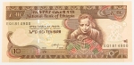 Numismática, ETHIOPIA. Uma Cédula 10 Birr Flor de Estampa