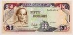 Numismática, JAMAICA. Uma Cédula P-88 50 Dollars Flor de Estampa