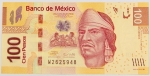 Numismática, MEXICO. Uma Cédula 100 Pesos Flor de Estampa