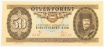Numismática, HUNGRIA. Uma Cédula 50 Forint 1980