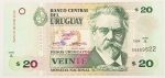Numismática, URUGUAY. Uma Cédula 20 Pesos 1994