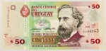 Numismática, URUGUAY. Uma Cédula 50 Pesos 2003 Flor de Estampa