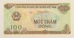 Numismática, VIETNAM. Uma Cédula P-105 100 Dong 1987 Flor de Estampa