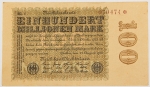 Numismática, ALEMANHA. Uma Cédula 100000000 Mark