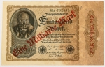 Numismática, ALEMANHA. Uma Cédula 1000000000 Mark