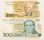 Numismática, BRASIL. Duas Cédulas Nacionais