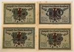 Numismática, INTERNACIONAL. Quatro Cédulas NOTGELD