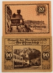Numismática, AUSTRIA. Duas Cédulas NOTGELD