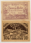 Numismática, AUSTRIA. Duas Cédulas NOTGELD