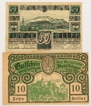 Numismática, AUSTRIA. Duas Cédulas NOTGELD