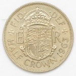 Numismática, INGLATERRA. Uma Moeda Half Crown 1963