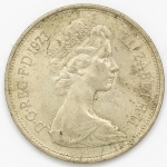 Numismática, INGLATERRA. Uma Moeda 10 New Pence 1973