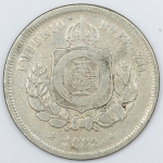 Numismática, Brasil. Moeda de 100 RÉIS 1882