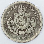 Numismática, Brasil. Moeda de 100 RÉIS 1888