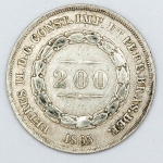 Numismática, Brasil. Moeda de 200 RÉIS 1863