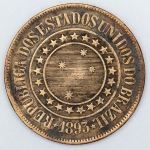 Numismática, Brasil. Moeda de 40 RÉIS 1893