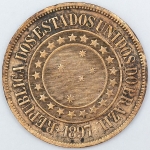 Numismática, Brasil. Moeda de 40 RÉIS 1897