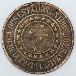 Numismática, Brasil. Moeda de 40 RÉIS 1912